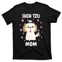 S Shih Tzu Mom Mummy Mama Mum Mommy MotherS Day Mother Owner Vneck T-Shirt