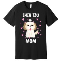 S Shih Tzu Mom Mummy Mama Mum Mommy MotherS Day Mother Owner Vneck Premium T-Shirt