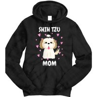 S Shih Tzu Mom Mummy Mama Mum Mommy MotherS Day Mother Owner Vneck Tie Dye Hoodie