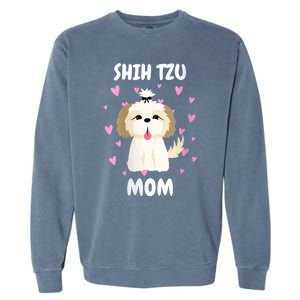 S Shih Tzu Mom Mummy Mama Mum Mommy MotherS Day Mother Owner Vneck Garment-Dyed Sweatshirt