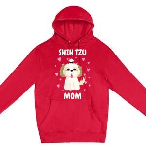 S Shih Tzu Mom Mummy Mama Mum Mommy MotherS Day Mother Owner Vneck Premium Pullover Hoodie