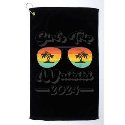 Summer Sunglass Trip 2024 Hawaii Waikiki Beach Gift Platinum Collection Golf Towel