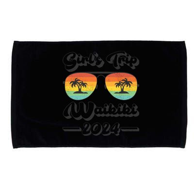 Summer Sunglass Trip 2024 Hawaii Waikiki Beach Gift Microfiber Hand Towel