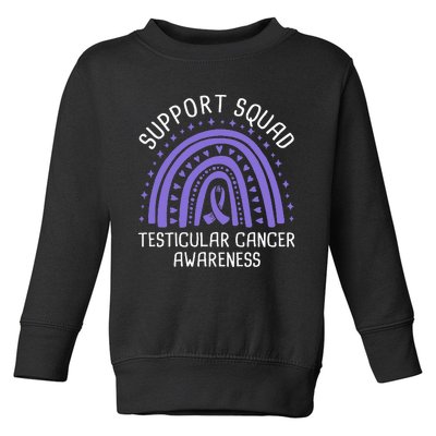 Support Squad Testicular Cancer Awareness Toddler Sweatshirt