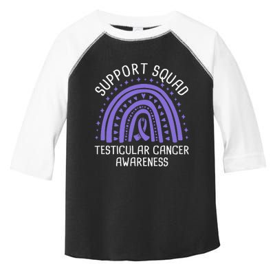 Support Squad Testicular Cancer Awareness Toddler Fine Jersey T-Shirt