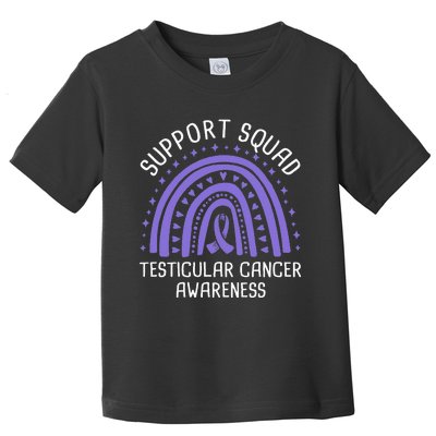 Support Squad Testicular Cancer Awareness Toddler T-Shirt