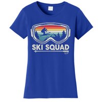 Ski Squad Team Retro Sunset Ski Lover Skier Vintage Skiing Cute Gift Women's T-Shirt