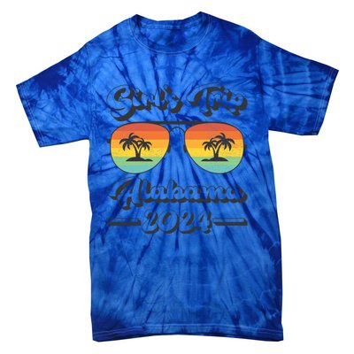 Summer Sunglasses Trip 2024 Alabama Beach Gift Tie-Dye T-Shirt