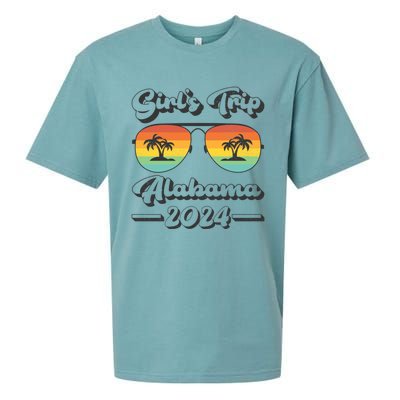 Summer Sunglasses Trip 2024 Alabama Beach Gift Sueded Cloud Jersey T-Shirt