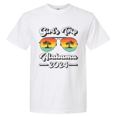 Summer Sunglasses Trip 2024 Alabama Beach Gift Garment-Dyed Heavyweight T-Shirt