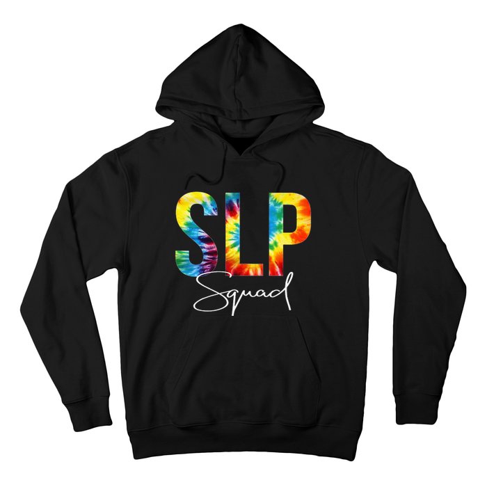 SLP Squad Tie Dye Appreciation Day Hello Back To School Hoodie