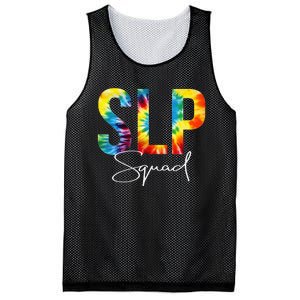 SLP Squad Tie Dye Appreciation Day Hello Back To School Mesh Reversible Basketball Jersey Tank