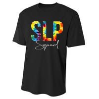 SLP Squad Tie Dye Appreciation Day Hello Back To School Performance Sprint T-Shirt