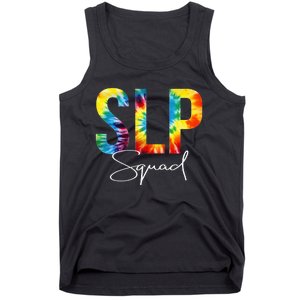 SLP Squad Tie Dye Appreciation Day Hello Back To School Tank Top