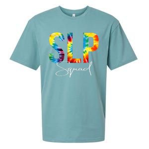 SLP Squad Tie Dye Appreciation Day Hello Back To School Sueded Cloud Jersey T-Shirt