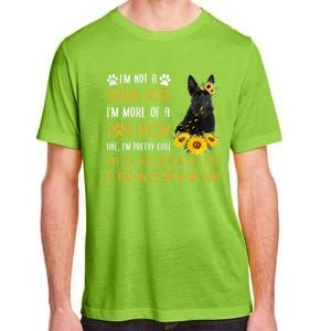 Sunflower Scottish Terrier Mom Mothers Day Dog Mom Gift Adult ChromaSoft Performance T-Shirt