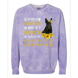 Sunflower Scottish Terrier Mom Mothers Day Dog Mom Gift Colorblast Crewneck Sweatshirt