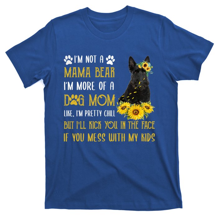 Sunflower Scottish Terrier Mom Mothers Day Dog Mom Gift T-Shirt