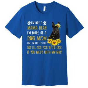 Sunflower Scottish Terrier Mom Mothers Day Dog Mom Gift Premium T-Shirt