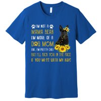 Sunflower Scottish Terrier Mom Mothers Day Dog Mom Gift Premium T-Shirt