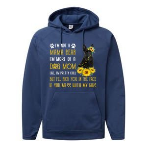 Sunflower Scottish Terrier Mom Mothers Day Dog Mom Gift Performance Fleece Hoodie