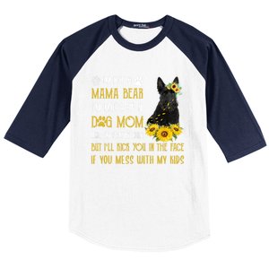 Sunflower Scottish Terrier Mom Mothers Day Dog Mom Gift Baseball Sleeve Shirt