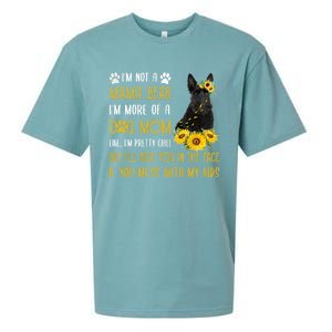 Sunflower Scottish Terrier Mom Mothers Day Dog Mom Gift Sueded Cloud Jersey T-Shirt