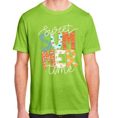 Sweet Summer Time Retro Vintage Style Adult ChromaSoft Performance T-Shirt