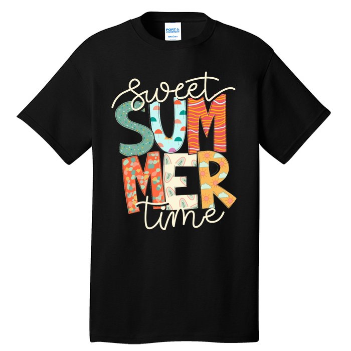 Sweet Summer Time Retro Vintage Style Tall T-Shirt