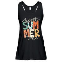 Sweet Summer Time Retro Vintage Style Ladies Essential Flowy Tank