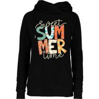 Sweet Summer Time Retro Vintage Style Womens Funnel Neck Pullover Hood