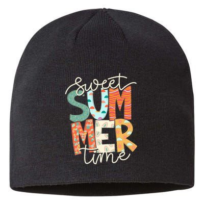 Sweet Summer Time Retro Vintage Style Sustainable Beanie