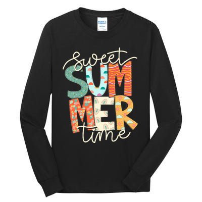 Sweet Summer Time Retro Vintage Style Tall Long Sleeve T-Shirt