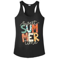 Sweet Summer Time Retro Vintage Style Ladies PosiCharge Competitor Racerback Tank