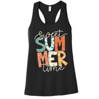 Sweet Summer Time Retro Vintage Style Women's Racerback Tank