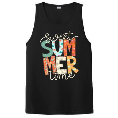 Sweet Summer Time Retro Vintage Style PosiCharge Competitor Tank