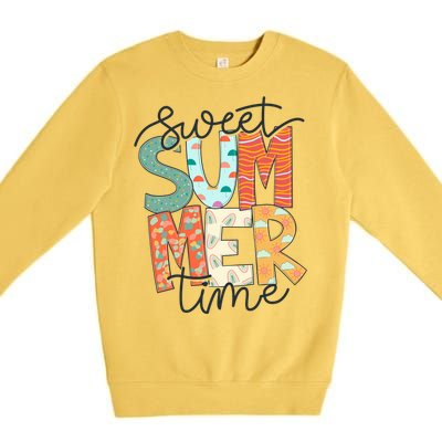 Sweet Summer Time Retro Vintage Premium Crewneck Sweatshirt