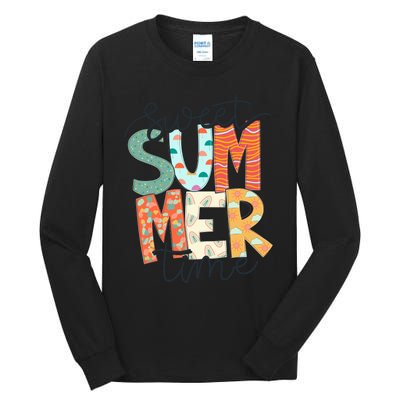 Sweet Summer Time Retro Vintage Tall Long Sleeve T-Shirt