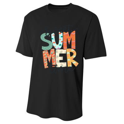 Sweet Summer Time Retro Vintage Performance Sprint T-Shirt