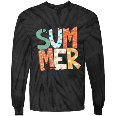 Sweet Summer Time Retro Vintage Tie-Dye Long Sleeve Shirt