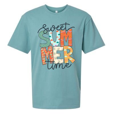 Sweet Summer Time Retro Vintage Sueded Cloud Jersey T-Shirt