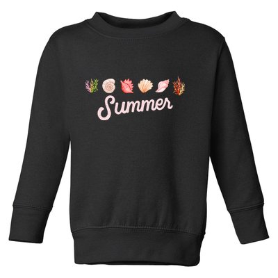 Summer Seashell Tropical Toddler Sweatshirt