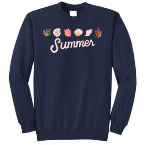 Summer Seashell Tropical Tall Sweatshirt