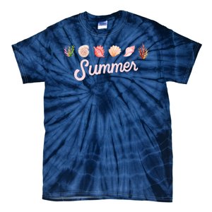 Summer Seashell Tropical Tie-Dye T-Shirt