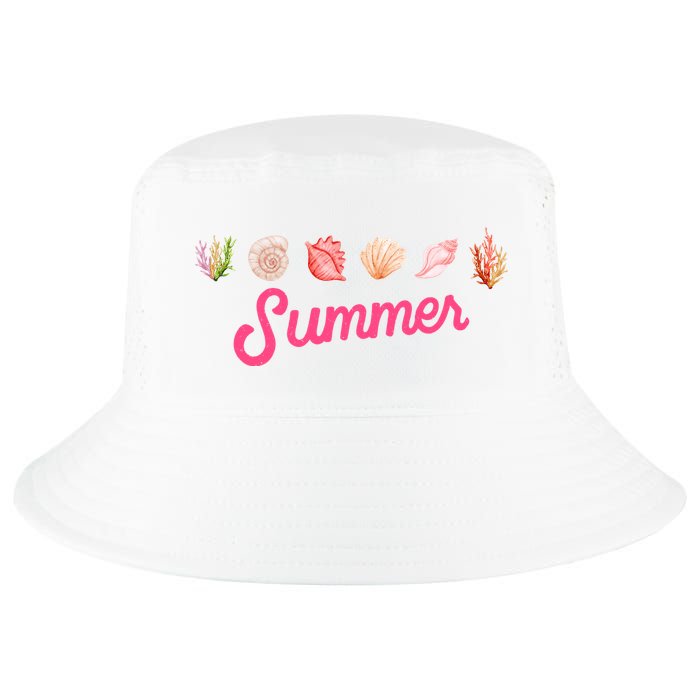 Summer Seashell Tropical Cool Comfort Performance Bucket Hat
