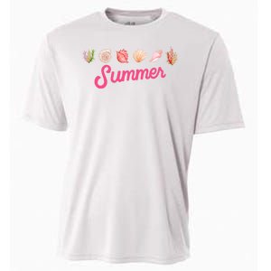 Summer Seashell Tropical Cooling Performance Crew T-Shirt