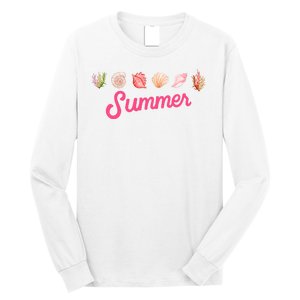 Summer Seashell Tropical Long Sleeve Shirt