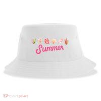 Summer Seashell Tropical Sustainable Bucket Hat