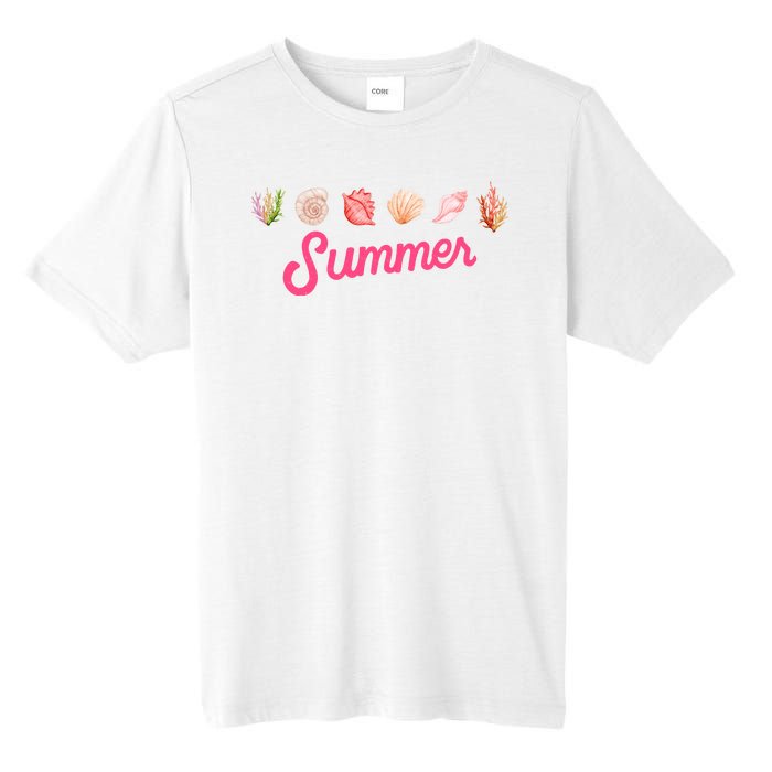 Summer Seashell Tropical Tall Fusion ChromaSoft Performance T-Shirt