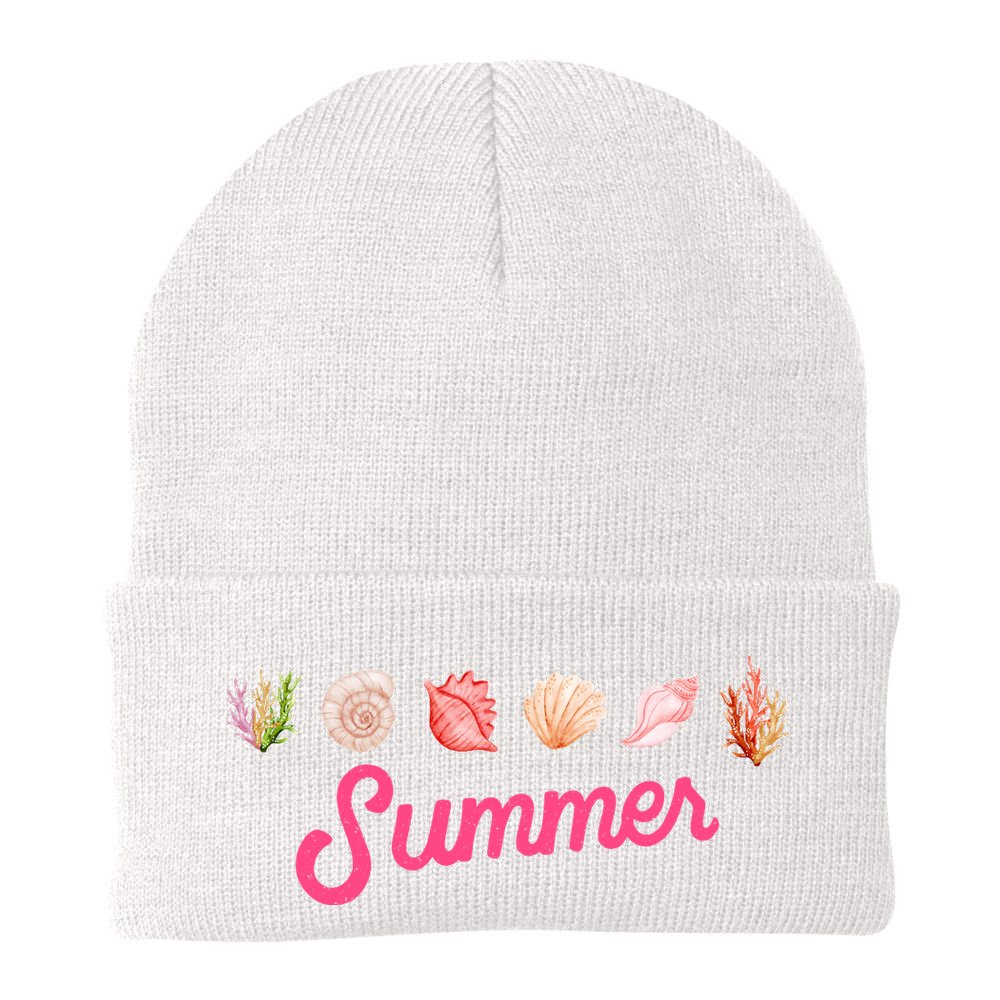 Summer Seashell Tropical Beanie